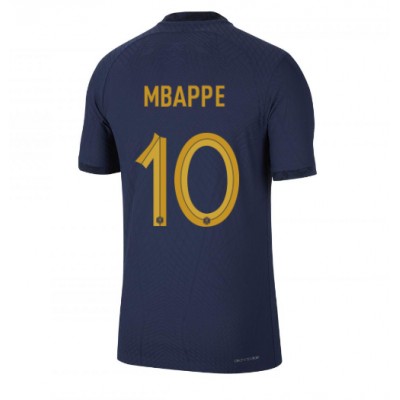 Pánský Fotbalový dres Francie Kylian Mbappe #10 MS 2022 Domácí Krátký Rukáv